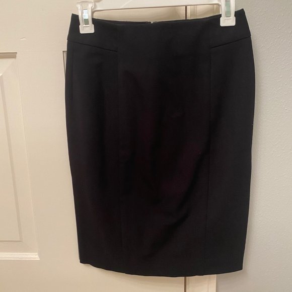 Loft Curvy Black Pencil Skirt - Picture 1 of 4